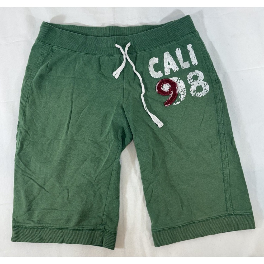 Mossimo Supply Co. Green Cali 98 Cotton Pull On Shorts Size Small S Vintage Y2K
